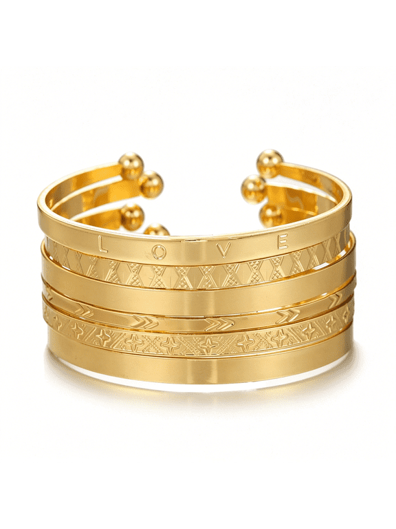 19Pcs Gold Bangle Bracelets Set for Women Boho Multi Layer Stack Textured Bracelets Indian Chunky Bangle Bracelet for Women Teen