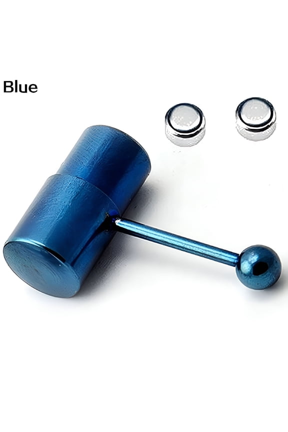 1Pc Cool Vibrating Barbell Tongue Rings Bars Piercing Stainless Steel Body Jewelry