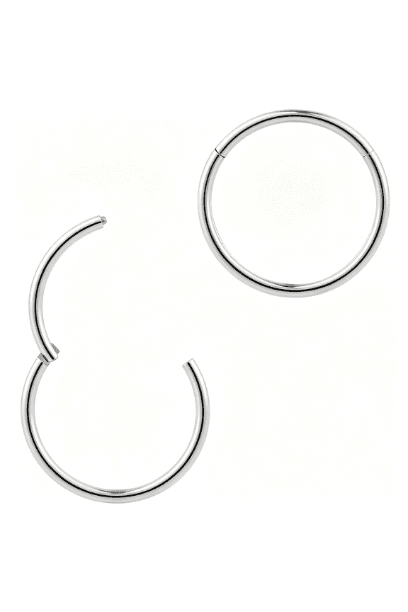 1Pc G23 Titanium Hinged Segment Ring Hoop Implant Grade Nickel Free Septum Nose Lip Cartilage Helix Tragus Earring Body Piercing Jewelry,20G-6G