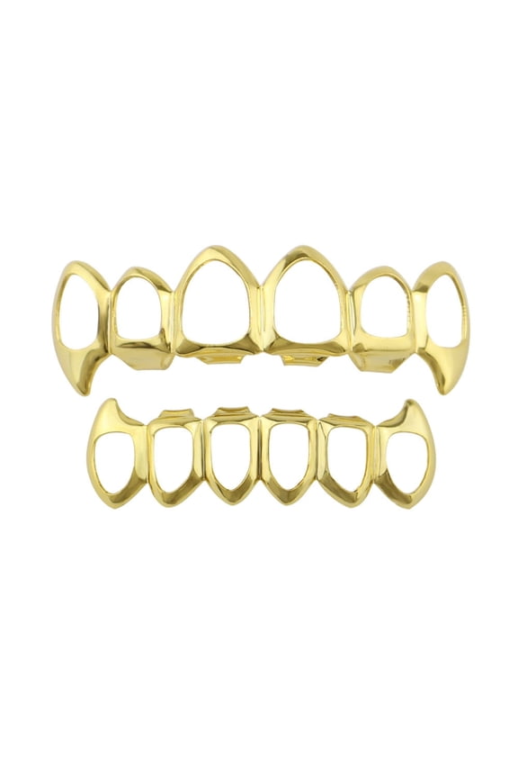 1Pcs Hip Hop Teeth Grillz Top And Bottom Mouth Teeth Grills Fashion Removable