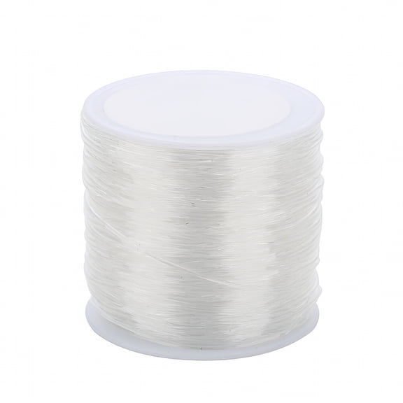 DESIGNICE 1mm Elastic Stretch Cord Threads Crystal String Cords for Jewelry Making Bracelet Beading Thread 100m/roll