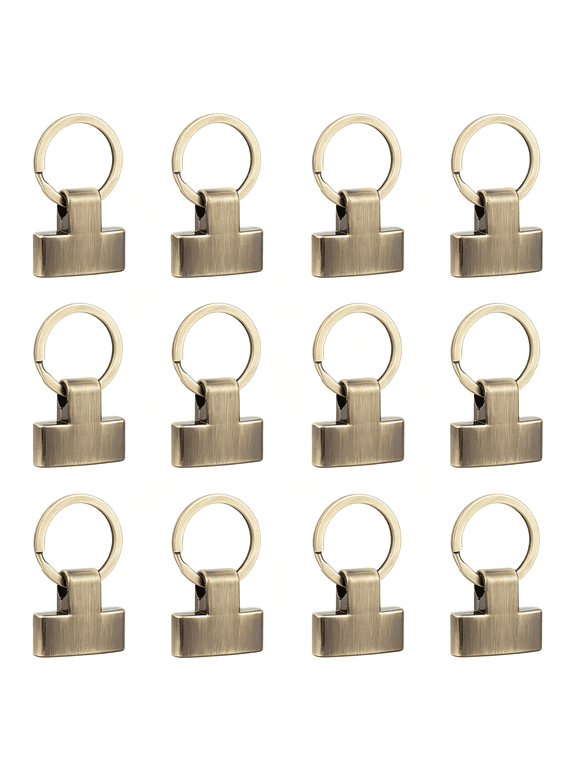 2 Colors 10 Sets Key Fob Hardware 1" Keychain Wristlet Hardware Set Keychain Making Kit