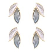 DESIGNICE 2 Pairs Leaf Earrings Stud Earrings Ear Jewelry Women Earrings