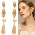 thumbnail image 1 of DESIGNICE 2 Pairs Statement Earrings for Women,Alloy Plating Geometric Teardrop Chunky Earrings,Gold Earrings for Women Fashion Jewelry Gift for Her,Style1, 1 of 7