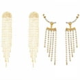 thumbnail image 1 of DESIGNICE 2 Pairs Statement Earrings for Women,Flowing Tassel Motion Dangle Earrings for Women,Drop Earrings Wife Girlfriend Party Birthday Jewelry Gift,Style1, 1 of 6