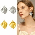 thumbnail image 1 of DESIGNICE 2 Pairs Statement Earrings for Women,Metal Plated Lava Folds Silver Dangle Earrings,Chunky Silver Earrings Fashion Jewelry Gift for Her,Style1, 1 of 7
