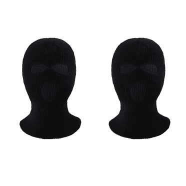 DESIGNICE 2 Pcs Ski Mask,Eco-Friendly Material Ski Mask for Men,Suitable for Winter Cycling Full Face Mask,