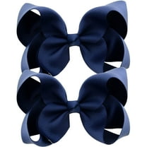 DESIGNICE 2 Pcs Toddler Hair Accessories,Hyacinth Hair Clips for Girls,Hand-Made Rib Tape Hair Accessories for Toddler Girls,Style 1