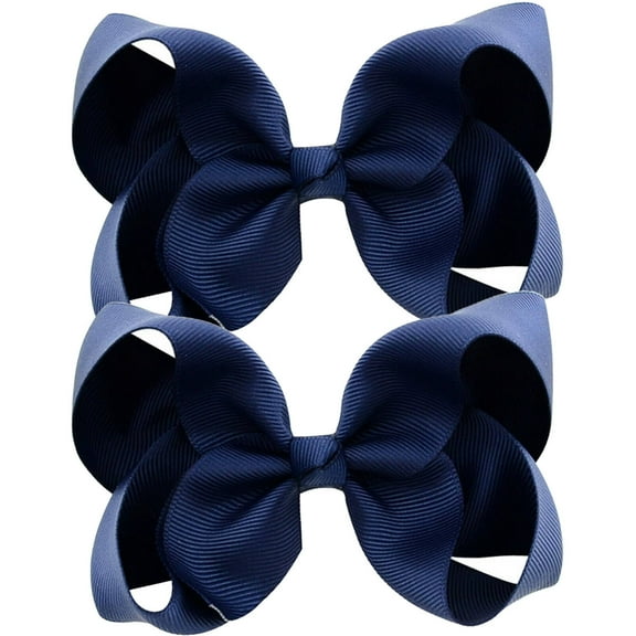 DESIGNICE 2 Pcs Toddler Hair Accessories,Hyacinth Hair Clips for Girls,Hand-Made Rib Tape Hair Accessories for Toddler Girls,Style 1