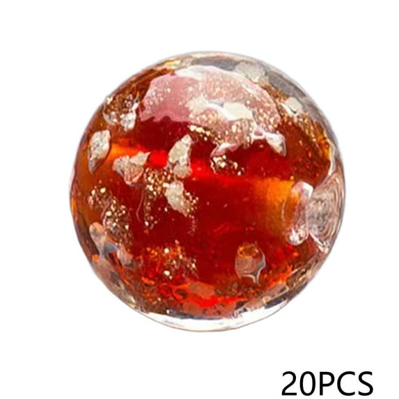 DESIGNICE 20 Pcs Bracelet Beads,Resin Design Beads for Bracelets Making, Custom Styling Bracelet Making Kit Beads,Red