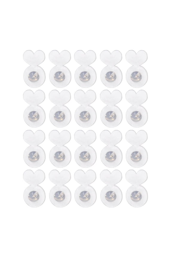 20 Pcs Earring Backs for Droopy Ears,Silicone Earring Backs,Soft Earring Stoppers,Big Earring Bac Flat Backs,Earring Stopper