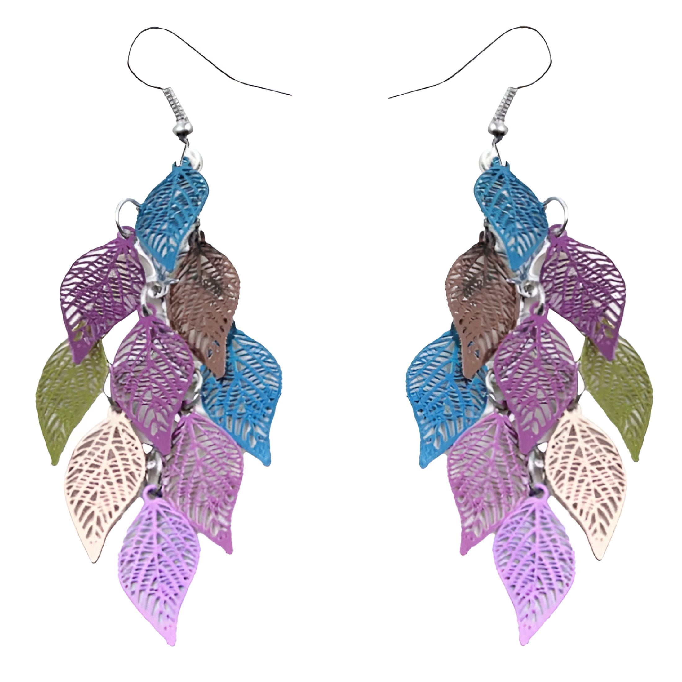 DESIGNICE 2026 New 1 Pair Dangle Earrings Long Hanging Metal Drops for ...