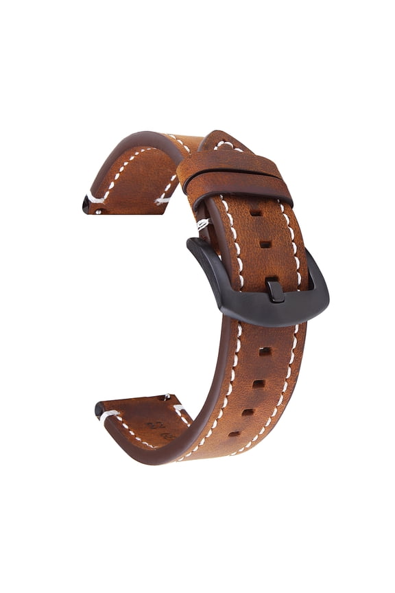 2026 New 1 Set 18Mm 19Mm 20Mm 22Mm 24Mm Watch Band Retro Adjustable Universal Wear-Resistant Comfortable Replacement with Spring Bars Genuine Leather Watch Strap Wristband for Daily Wear