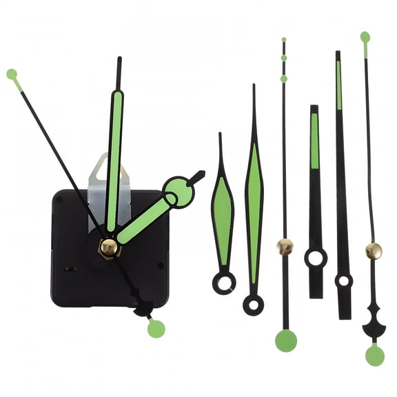 DESIGNICE 2026 New 1 Set Glow in the Dark Clock Hands and Clock Mechanism Clock Hands and Motor Kit for Wall Clocks, Diy Clocks, Craft Projects, Home Decor, Clock Repair