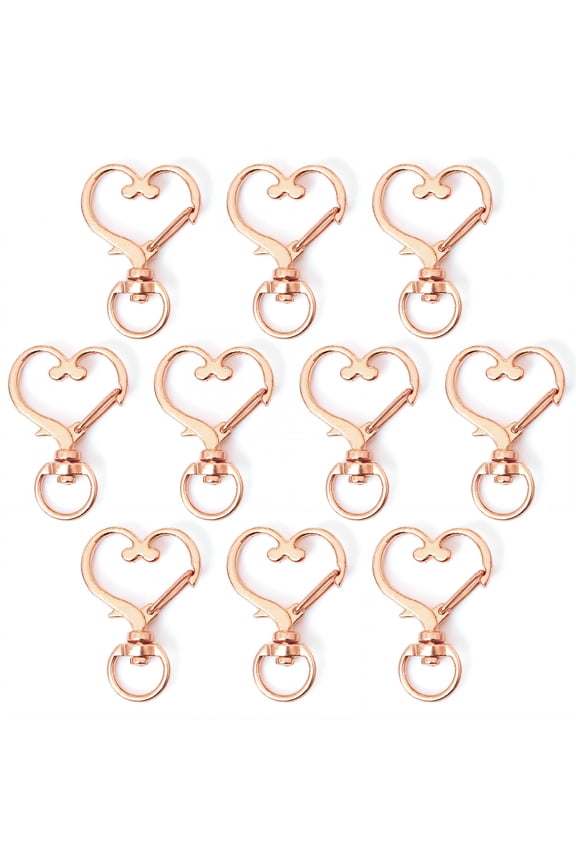 2026 New 10Pcs Keychain Clip Easy Open Snap Design Keychain Hook Effortless Snap Opening Key Chain Hooks Style2 for Organizing Keys Attaching Accessories Backpacks Crafting Projects
