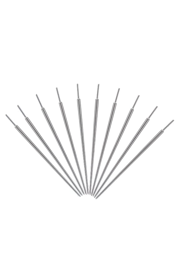 2026 New 10Pcs Stainless Steel Piercing Taper Insertion Tool for Easy Safe Piercing Use Silver