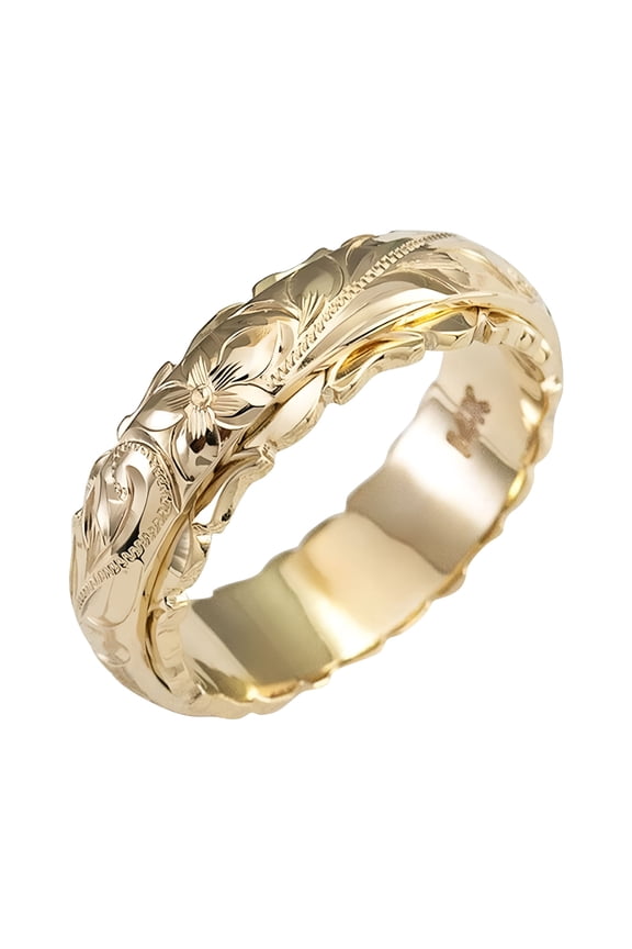 2026 New 14K Yellow Gold Plated Suspended Carved Rose Flower Ring End Ring for Women, Tail Ring, Valentine'S Day Gift