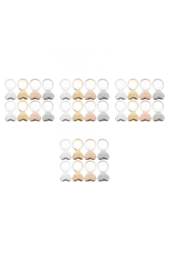 2026 New 16 Pairs Silicone Heart Earring Backs Heavy Earring Comfortable Lifters Droopy Ears Secure Support and Soft Ideal for Sensitive Skin for Daily Wear, Party, Wedding, Gift, Travel