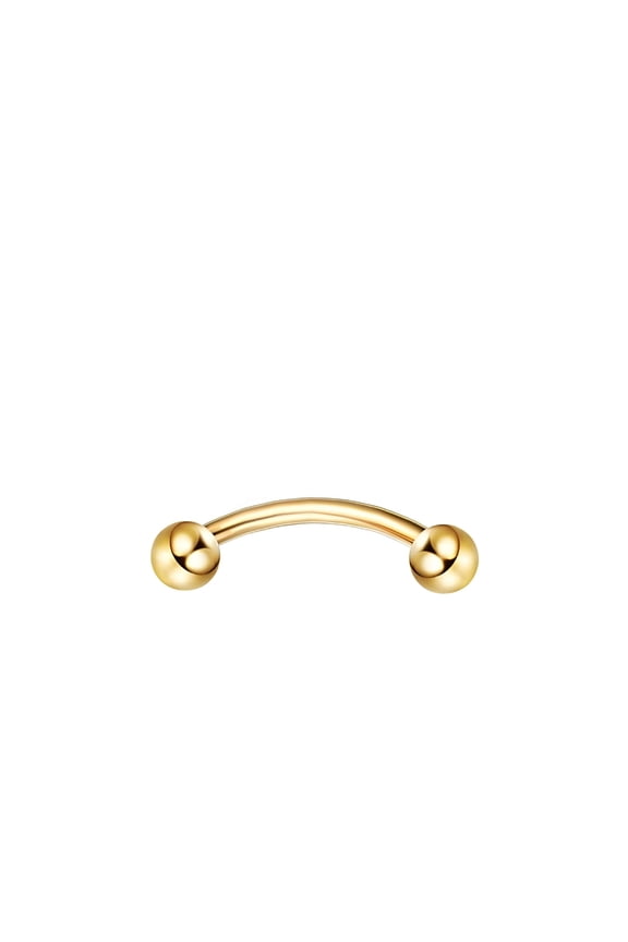 2026 New 16G Surgical Steel Curved Barbell Eyebrow Rings Lip Belly Button Piercing Heart Moon Earrings for Daily Wear,Parties,Casual Outings,Concerts,Festivals