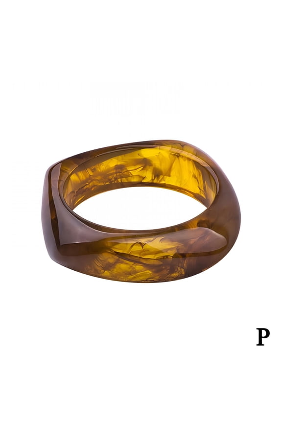 2026 New 1Pc Resin Bracelets Colorful Bangle Bohemian Resin Cuff Bracelet Fashion Acrylic Wedding Elegant Jewelry for Women