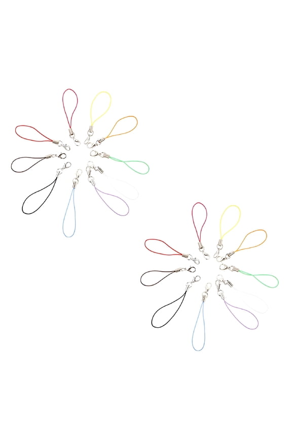 2026 New 200Pcs Cell Phone Charm Straps with Lobster Clasp Lariat Cord for Diy Crafts Assorted Color,For Keychains,Phone Accessories,Jewelry Making,Craft Projects,Custom Gifts