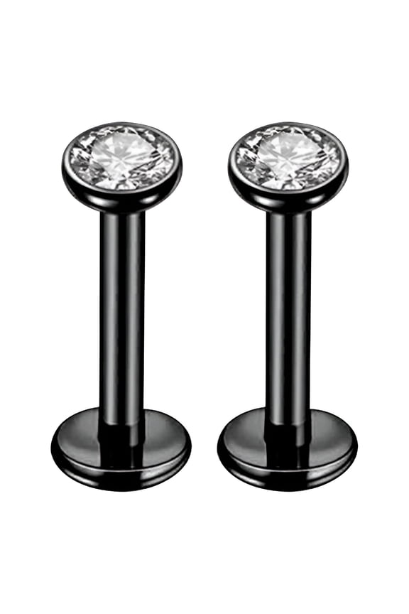2026 New 20G Tragus Piercing Jewelry 3Mm Stainless Steel Flat Back Cartilage Earrings Nose Rings Studs for Women Created-Opal Lip Helix Conch Labret Monroe Medusa Piercing Jewelry