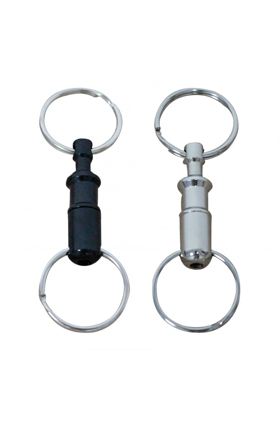 2026 New 2Pcs Keychain Clip Split Up Design Keychain Hook Alu Structure Key Chain Hooks for Keys Backpacks Handbags Style2
