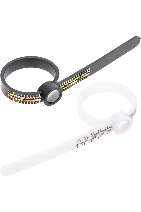 2026 New 2Pcs Ring Measurement Jewelry Ring Sizer Adjuster for Loose Rings Uk Ring Diameter Measuring Circle for Jewelrymaking,Shopping,Gift,Craft