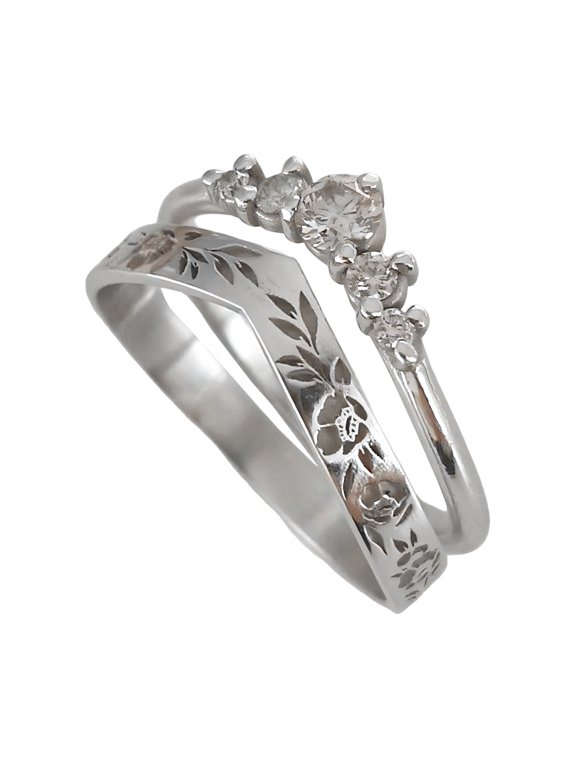 2026 New 2Pcs Rings for Women Non Tarnish Skin Sensitized Stackable Rings Dependable Construction Cute Rings Silver Plated for Daily Wear Stacking Casual Outfits Parties Special Occasions