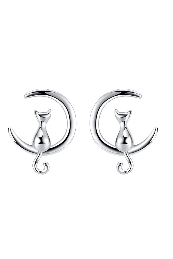 2026 New 2Pcs Stud Earrings for Women,Bare Feel Stud Earrings for Women Hypoallergenic,Comfortable Wear Flat Back Stud Earrings,Flat Back Earrings Hypoallergenic,Silver