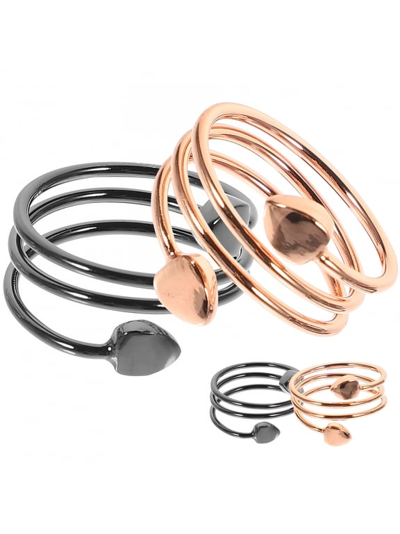2026 New 2Pcs Therapeutic Magnetic Copper Rings Provide Energy Rings for Pain Relief, Joint Support, Wellness, Alternative Therapy, Energy Boosting.