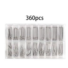 DESIGNICE 2026 New 360Pcs Durable Stainless Steel Watch Band Link Pins with Double Flange for Metal Straps in 18 Sizes