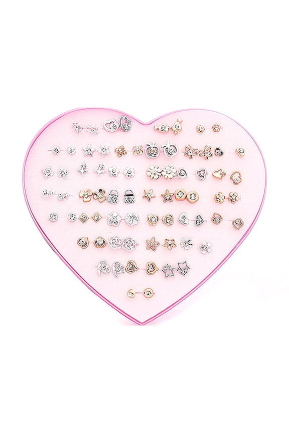 2026 New 36Pair Earrings 36 Piece Earrings Set Piercing Earrings Daily Style Personalized Looks Jewelry Style3 for Casual Wear Work School Everyday Style Versatile Outfits.