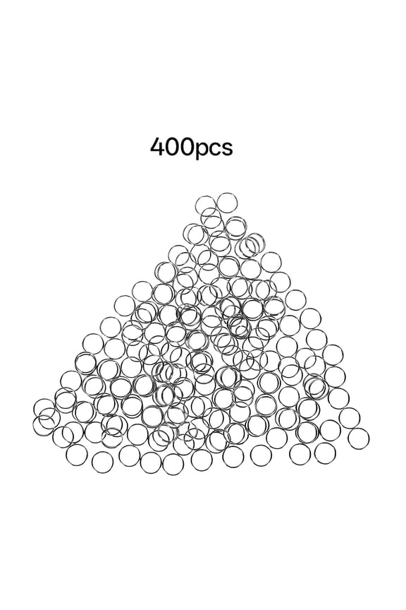 2026 New 400Pcs Key Rings Metal Small Key Rings Diy Keychain Rings Metal Round Key Rings O-Shaped Rings for Crafts, Jewelry Making, Key Organization, Gifts