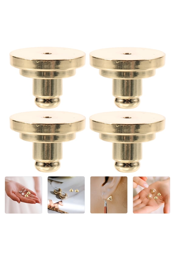 2026 New 4Pcs Earring Backs for Heavy Earrings Large Support Lifter Replacements for Droopy Ears Studs Earring Backs Lifters