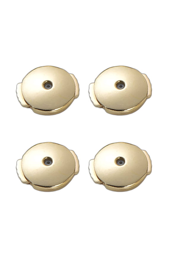 2026 New 4Pcs Earring Backs Large Ufo Design Earring Backs Replacements Silicone Material Earring Backs for Studs Gold for Jewelry Repairs Earring Upgrades Securing Studs Daily Use