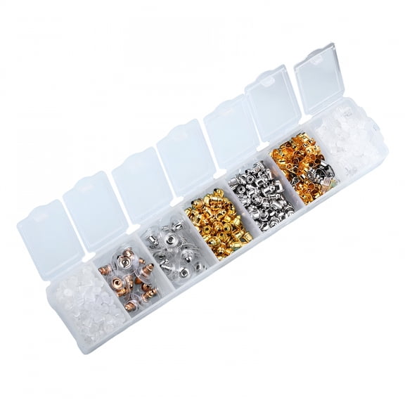 DESIGNICE 2026 New 500Pieces Earring Backs Back Earrings Replacements 5Mm Earring Backings Holders Earring Stoppers for Crafting Weddings Diy