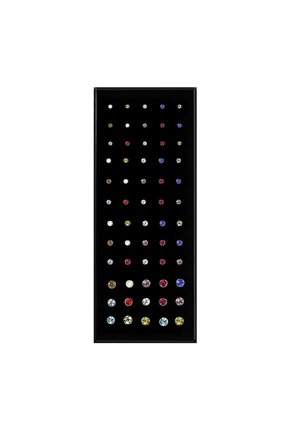 2026 New 60Pcs Nose Studs for Women Men 316L Stainless Steel Cz Nose Piercing Jewelry L Shaped Nose Rings Bone 6 Mm Hoop 14Mm Ring 18 Gauge Stud 12Mm Clicker Hoop Silicone Earring Large