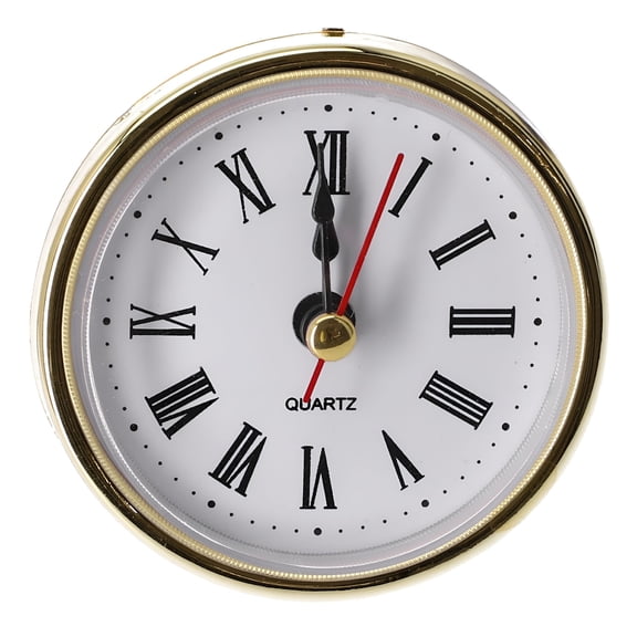 DESIGNICE 2026 New 65Mm Quartz Clock Inserts Movement Insert Replacement Diy Parts Roman Numbers Hour Embedded Clock Roman Gold Wall Clock Decor