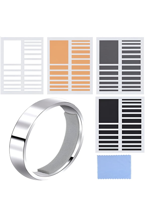 2026 New 8 Sheets/ 152 Pieces Ring Sizer Adjuster Invisible Ring Spacer Ring Guards for Women Loose Rings for Daily, Gift, Travel, Jewelry Repair, 2 Kinds of Thickness