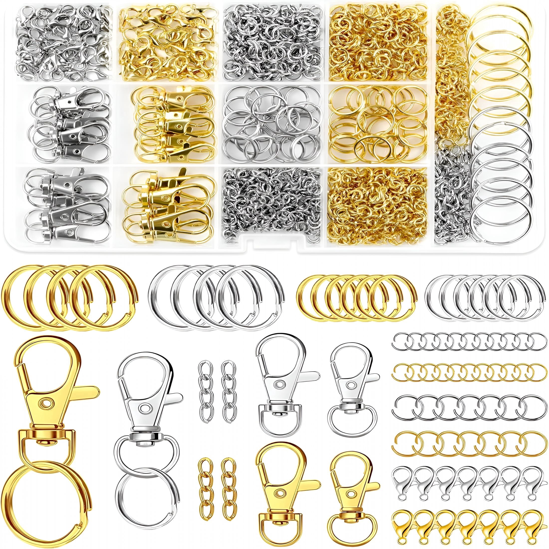 DESIGNICE 2026 New 990Pcs Keychain Making Kit-Keychain Kit with Key ...