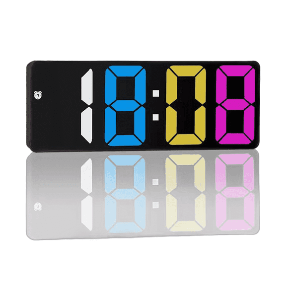 DESIGNICE 2026 New Alarm Clock Adaptive Brightness Adjustment Digital Clock Real Time Temperature Display Alarm Clock for Kids Style7