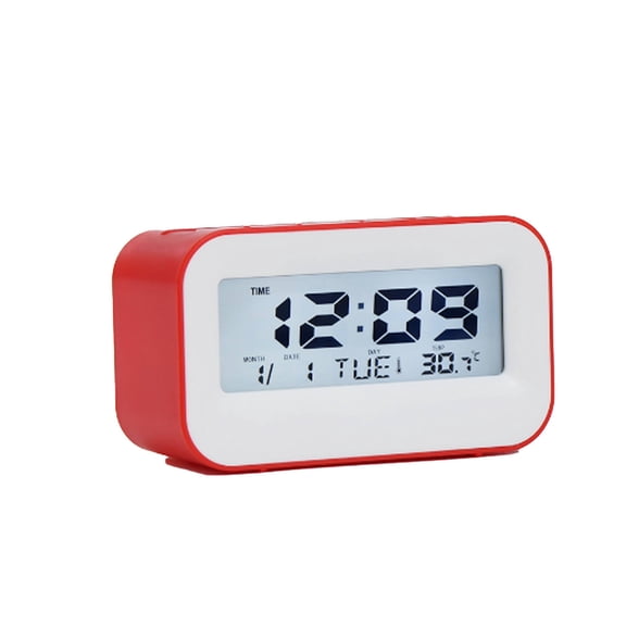 DESIGNICE 2026 New Alarm Clock Dreamy Backlight Alarm Clock for Kids Multi Function Bedside Clock with Nature Sounds and Temperature Sensor for Bedroom Playroom Study