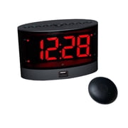 DESIGNICE 2026 New Alarm Clock for Heavy Sleepers Adjustable Vibration Digital Clock Snooze Function Bedside Clock with Backup Battery for Heavy Sleepers Bedside Home Office