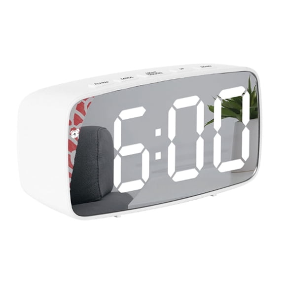 DESIGNICE 2026 New Alarm Clock Multi Functional Adjustable Brightness Digital Clock Sound Activated Bedside Clock with Sleek Led Display and Customizable Snooze for Bedroom Office Study