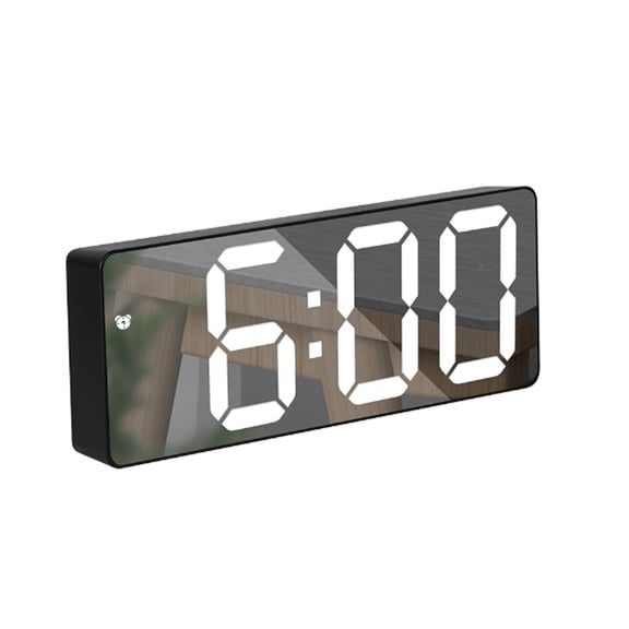 DESIGNICE 2026 New Alarm Clock,Multi Functional Adjustable Brightness Digital Clock,Sound Activated Bedside Clock with Sleek Led Display and Customizable Snooze