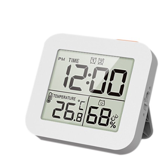 DESIGNICE 2026 New Alarm Clock Multi Functional Digital Clock with Adjustable Brightness Versatile Bedside Clock with Snooze and Dual Alarm Features for Bedroom Office Travel
