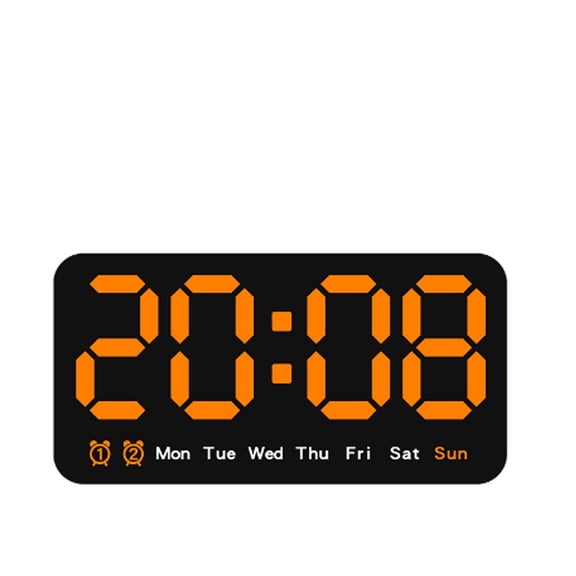 DESIGNICE 2026 New Alarm Clock All in One Digital Clock Featuring Touch Controls Adjustable Brightness Bedside Clock Showing Date & Temperature for Bedrooms Offices Nightstands Living Rooms
