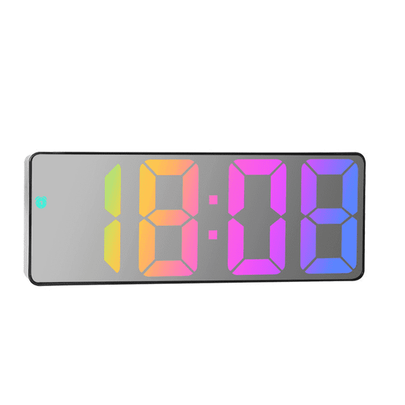 DESIGNICE 2026 New Alarm Clock Real Time Temperature Display Digital Clock Adaptive Brightness Adjustment Alarm Clock for Kids for Bedroom Study Office Nightstand Style4