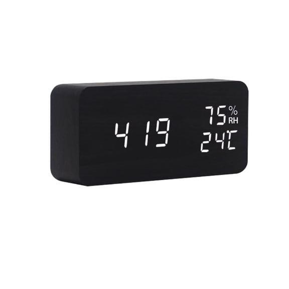 DESIGNICE 2026 New Alarm Clock Silent Digital Clock Smart Bedside Clock Easy Set Multi Alarm Clock for Bedrooms Offices Travel Study Home Use